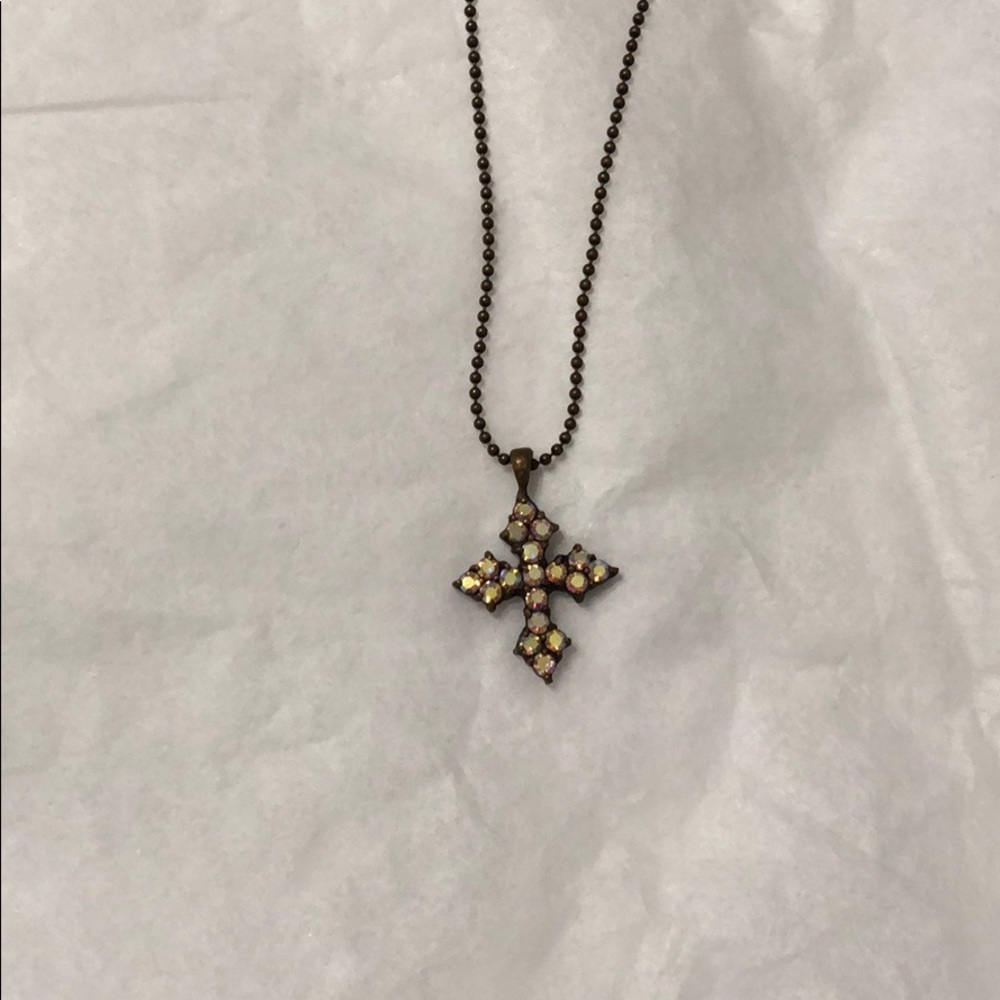 Kenny Ma antique cross necklace